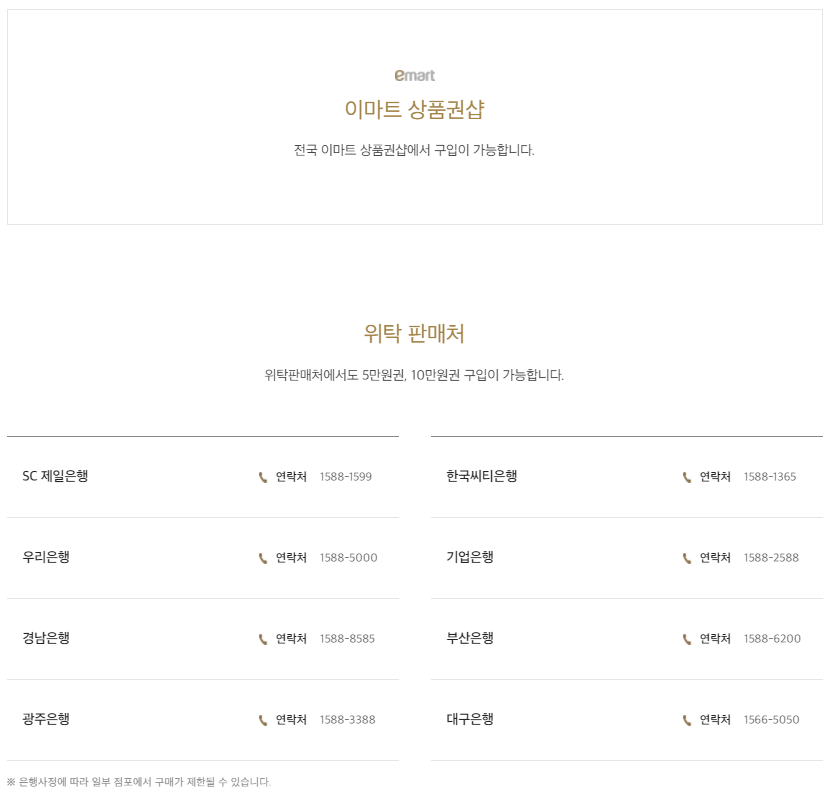 신세계 상품권 사용처